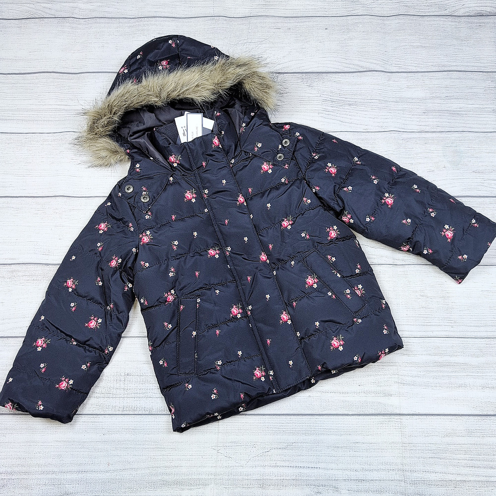 4/5 Gap Fur Trimmed Puffer Jacket